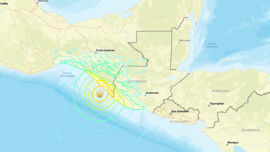 Cutremur puternic în Pacific, la granița dintre Mexic și Guatemala. A fost emisă o alertă de tsunami