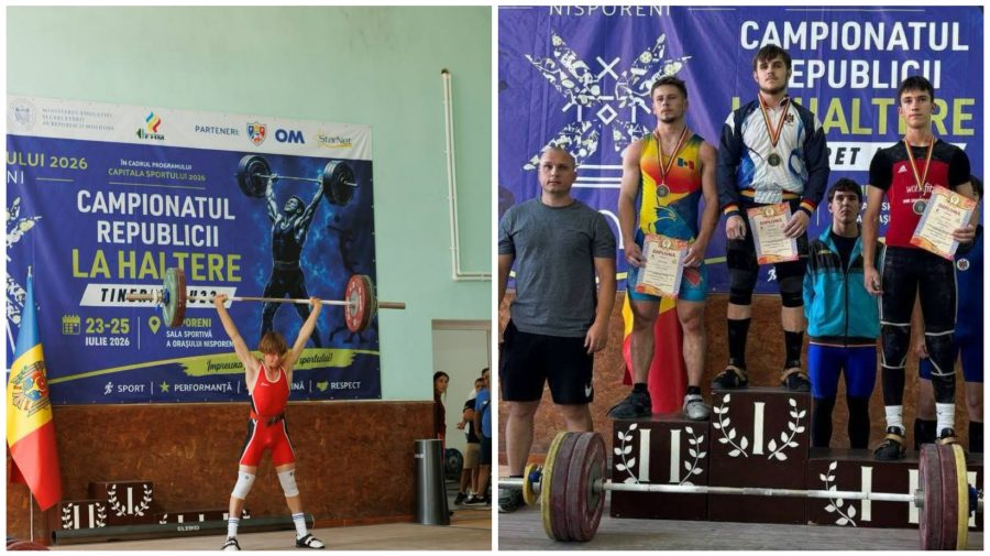 Nisporeni a găzduit Campionatul Republicii Moldova la haltere U23. Cine sunt campionii naționali