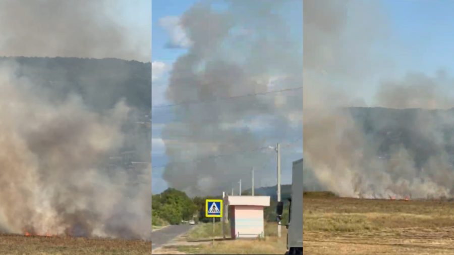 Un incendiu de vegetație ar fi izbucnit la Coșernița. Imagini VIDEO cu fum și flăcări