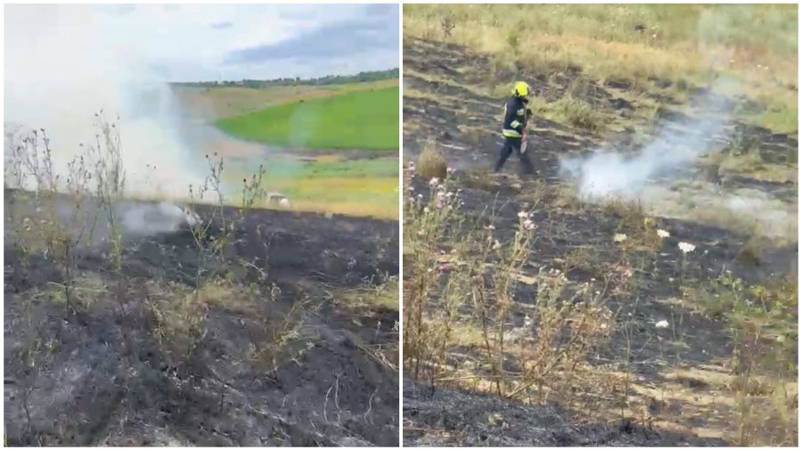 Incendiu lângă lanul de grâu al deputatului Serghei Ivanov. Parlamentarul spune că focul ar fi fost provocat intenționat