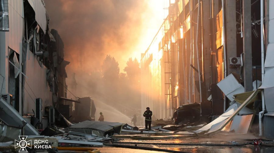 Noapte de coșmar la Kiev: atacul rusesc provoacă incendii și victime