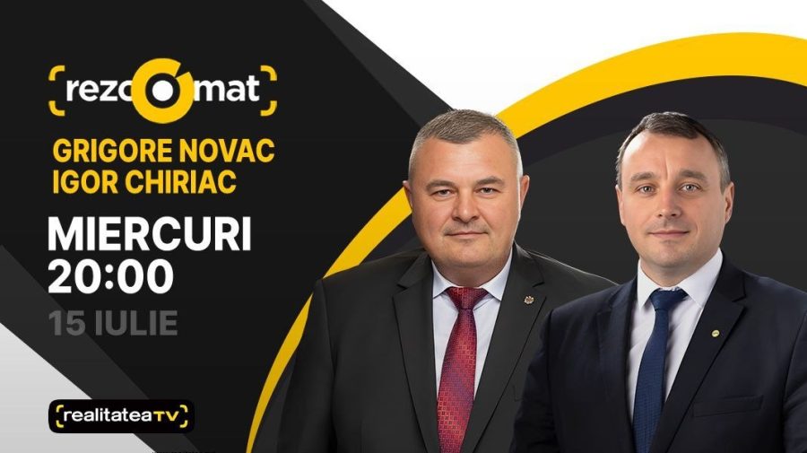 Actualitatea politică, în dezbateri! Deputații Igor Chiriac și Grigore Novac sunt invitații emisiunii Rezoomat
