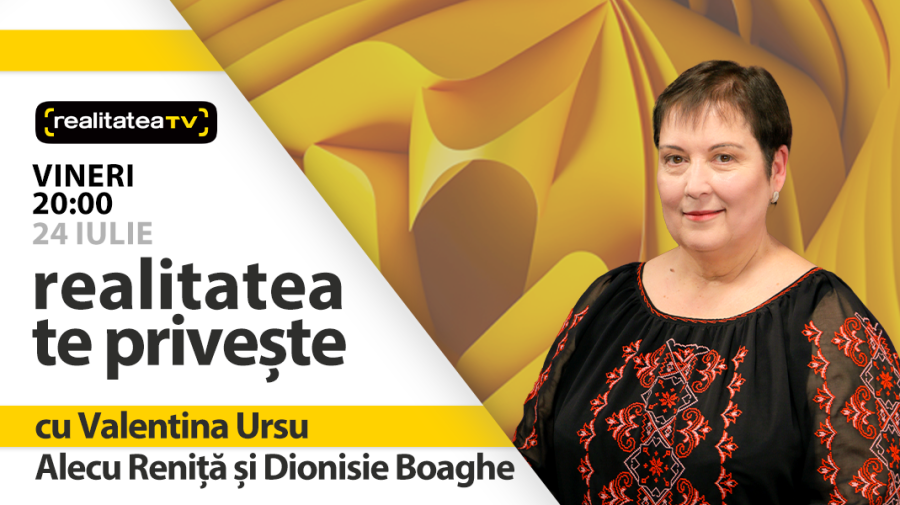 Alecu Reniță și Dionisie Boaghe, invitați la emisiunea „Realitatea te privește”