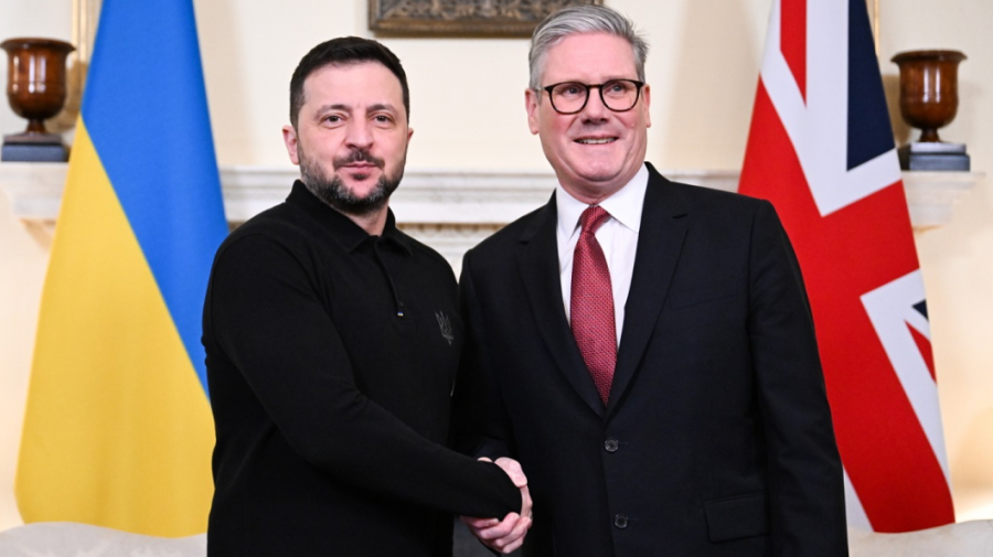 Zelenski i-a acordat premierului britanic Keir Starmer cea mai înaltă distincție a Ucrainei