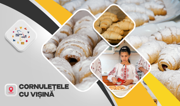 Cornulețele cu vișină – deliciul din casele moldovenilor