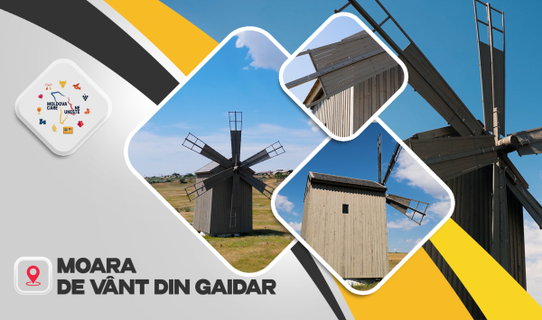 Moara de vânt din Gaidar, una dintre puținele rămase în Moldova
