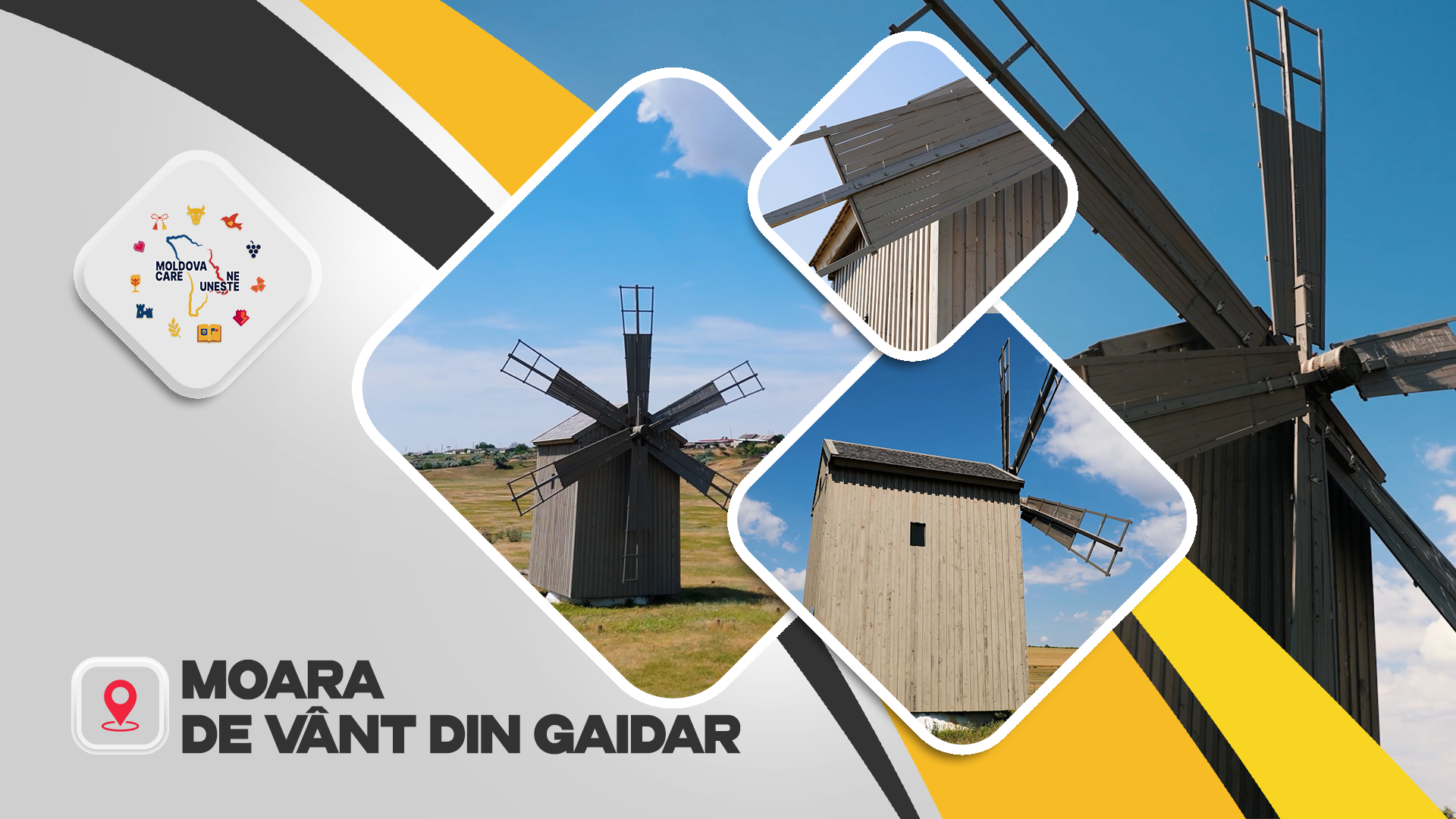 Moara de vânt din Gaidar, una dintre puținele rămase în Moldova