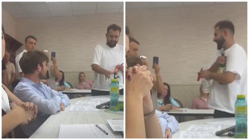 VIDEO Un consilier din Durlești a consumat alcool în timpul ședinței: „A fost o necesitate”
