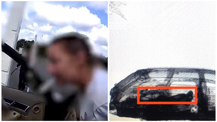 VIDEO Un moldovean a încercat să ajungă în Germania cu o femeie ascunsă într-o saltea: Cum au fost descoperiți la vamă