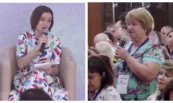 ”Nu vrem să fim intimidați acasă!” O moldoveancă din diasporă i-a povestit președintei despre corupția din Moldova