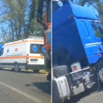 Accident grav lângă Ungheni: microbuz cu pasageri, lovit de un camion