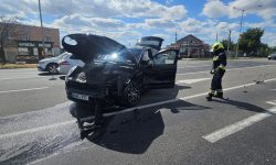 Accident la o intersecție din Bilicenii Vechi, raionul Sângerei: Un Porsche nu ar fi cedat trecerea