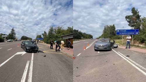 Accident violent la Soroca. 2 persoane, printre care un copil, au fost rănite după ce un șofer nu a acordat prioritate