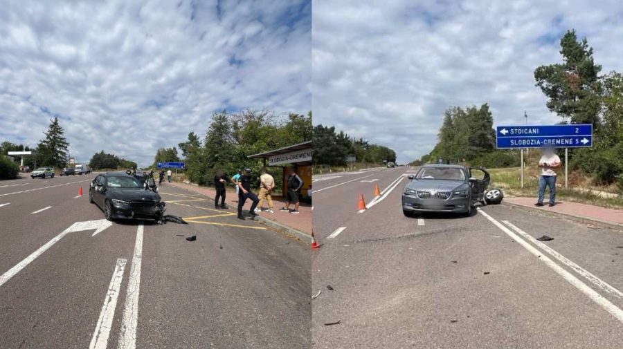 Accident violent la Soroca. 2 persoane, printre care un copil, au fost rănite după ce un șofer nu a acordat prioritate