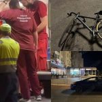 Atenție, imagini cu puternic impact emoțional! Un biciclist a fost lovit pe zebră de o mașină