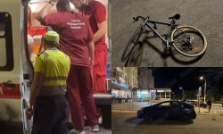 Atenție, imagini cu puternic impact emoțional! Un biciclist a fost lovit pe zebră de o mașină
