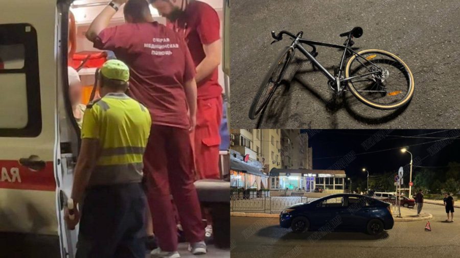 Atenție, imagini cu puternic impact emoțional! Un biciclist a fost lovit pe zebră de o mașină