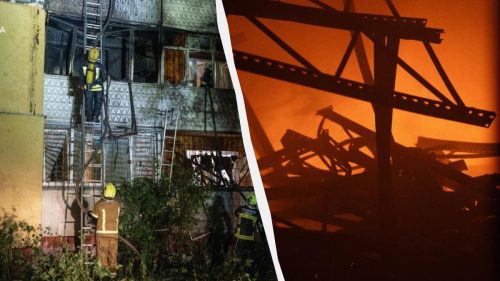 Atac rusesc asupra Kievului: Trei persoane au fost rănite, iar un bloc a luat foc