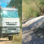 VIDEO Șoferul unei autobetoniere – surprins deversând resturi de beton direct pe sol, la Leova. Reacția primarului