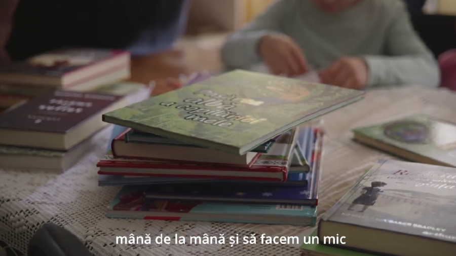 ”Limba Noastră”, sărbătorită prin cărți. Construim Încredere a donat volume bibliotecii din Ruseștii Noi