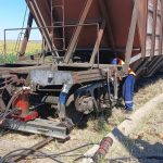 CFM: Toate cele șapte vagoane deraiate au fost repuse pe șine