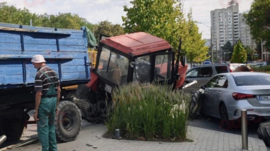 Cum s-a produs accidentul de la Calea Ieșilor din Chișinău, în care a fost implicat un tractor