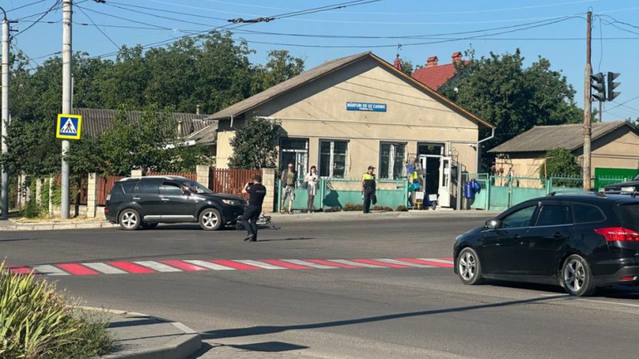 Accident la Bălți: Un biciclist a fost lovit de un automobil