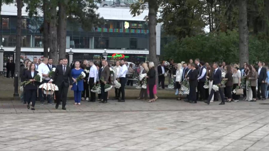 VIDEO Conducerea Primăriei Chișinău a depus flori de Ziua Independenței