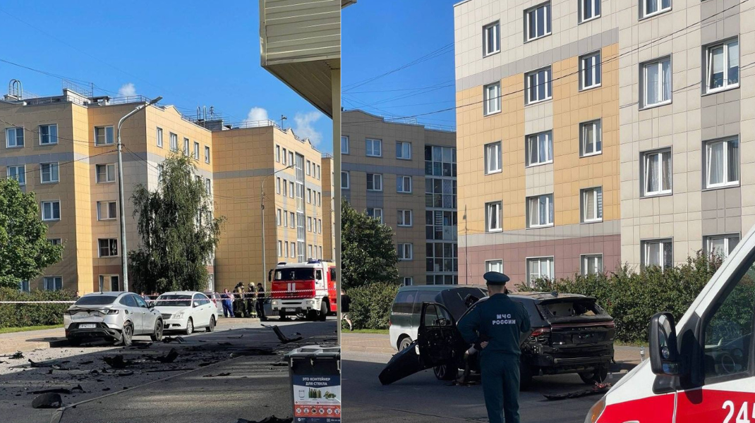 Mașina unui locotenent-colonel rus, aruncată în aer la Petersburg. În vehicul se afla militarul și soția sa
