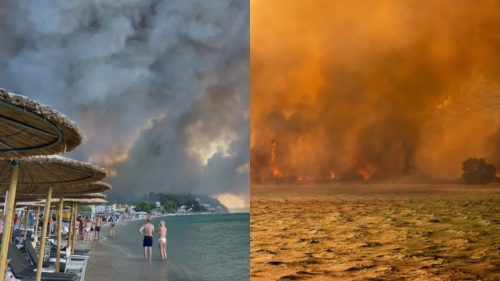 Noapte de coșmar în Halkidiki. Peste 300 de turiști evacuați pe mare