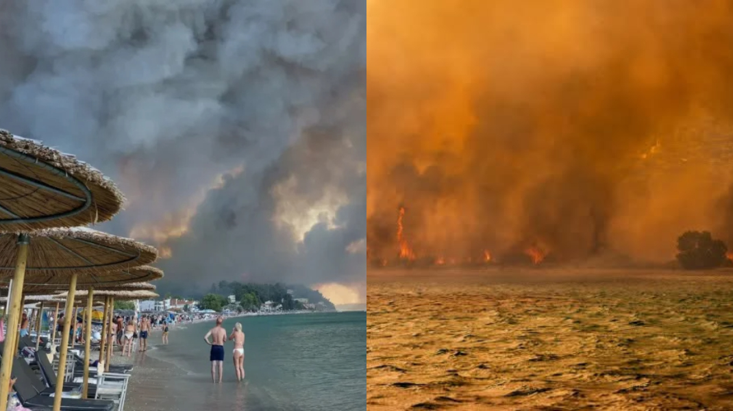 Noapte de coșmar în Halkidiki. Peste 300 de turiști evacuați pe mare