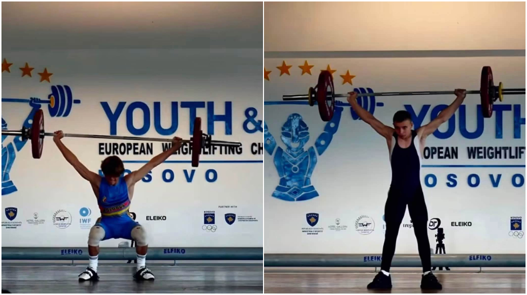 Halterofilii Tudor Cristea și Ilia Costic, pe podium la Europenele U15 din Kosovo