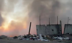 Pompierii au luptat 7 ore cu flăcările care au cuprins gunoiștea din Căușeni. Exista pericol de extindere