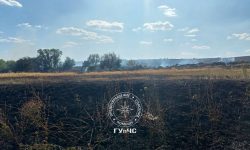 Incendiu de proporții în raionul Rîbnița: 25 de hectare de miriște, cuprinse de flăcări