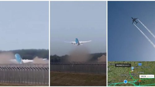 Momente de coșmar pe Aeroportul din München: Boeing 787 a depășit pista, iar coada a fost avariată