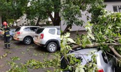 Salvatorii, mobilizați la Ungheni pentru înlăturarea consecințelor furtunii de la Ungheni