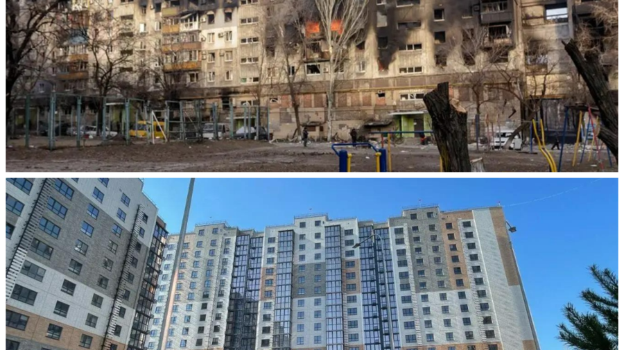 Mariupolul distrus de război se umple de blocuri noi: Rușii cumpără locuințe în orașul ucrainean ocupat