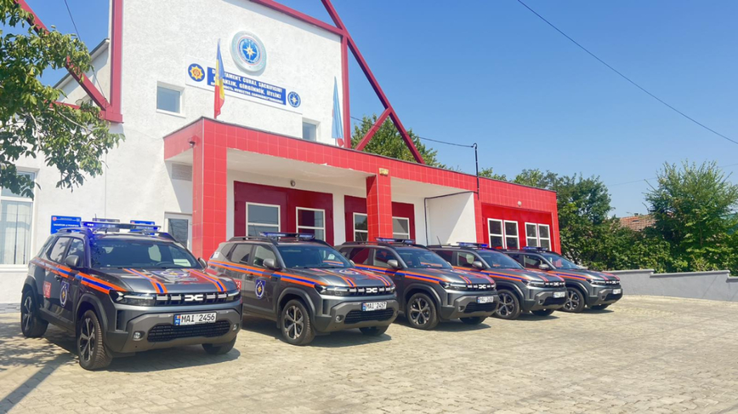 FOTO Mașini noi, în dotarea IGSU. Autospecialele vor fi utilizate în UTA Găgăuzia