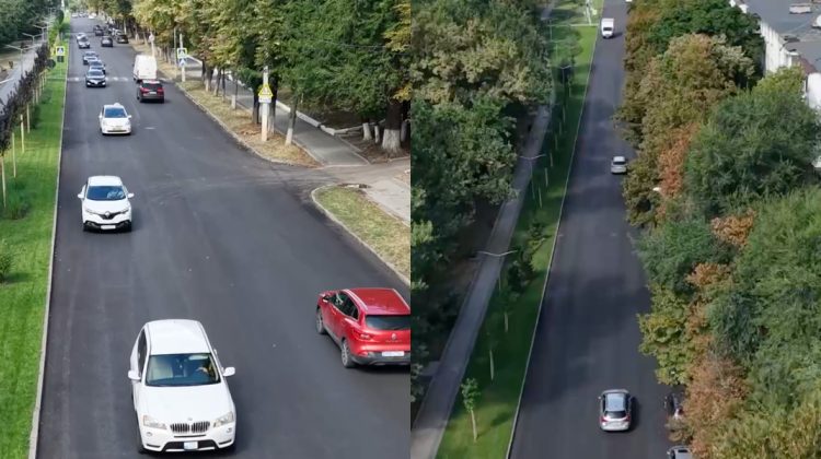 VIDEO Strada Florilor din Chișinău a fost redeschisă traficului rutier după reparație