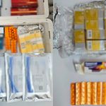 Preparate injectabile și 100 de comprimate, ascunse într-un colet. Acestea urmau să ajungă în Israel