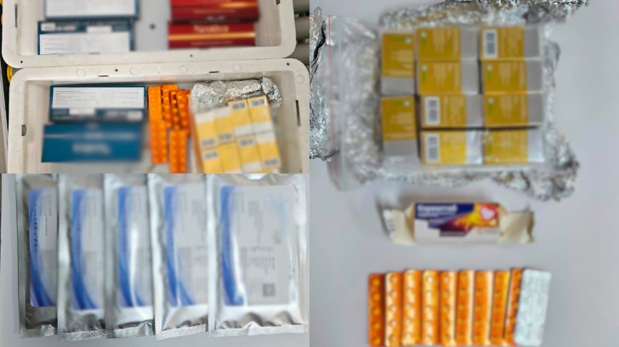 Preparate injectabile și 100 de comprimate, ascunse într-un colet. Acestea urmau să ajungă în Israel