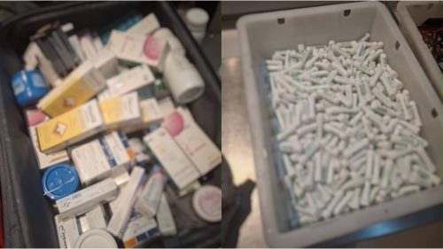 „A adus farmacia” cu ea! Aproape 1.400 de medicamente și suplimente, găsite în bagajul unei femei