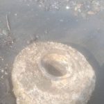 Mină antitanc din al Doilea Război Mondial, găsită în Nistru, lângă Bender