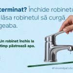 „Ai terminat? Închide robinetul”. Ministerul Mediului a calculat câtă apă păstrăm, dacă facem duș cu 5 minute mai puțin