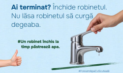 „Ai terminat? Închide robinetul”. Ministerul Mediului a calculat câtă apă păstrăm, dacă facem duș cu 5 minute mai puțin