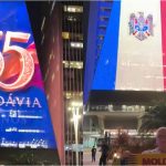 35 de ani de Independență, marcați spectaculos în Brazilia: Drapelul Moldovei, afișat pe clădirile din São Paulo