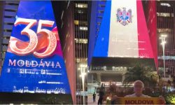 35 de ani de Independență, marcați spectaculos în Brazilia: Drapelul Moldovei, afișat pe clădirile din São Paulo