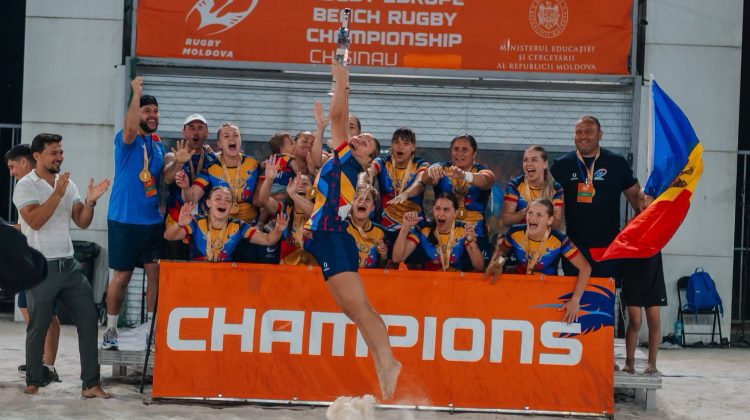 Premieră! Naționala feminină a Moldovei, campioană europeană la rugby pe plajă