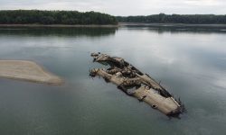Secarea Dunării scoate la iveală nave germane scufundate în Al Doilea Război Mondial