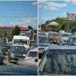 Trafic intens la punctul de trecere Otaci-Moghilev-Podolsk, pe sensul de ieșire din Republica Moldova
